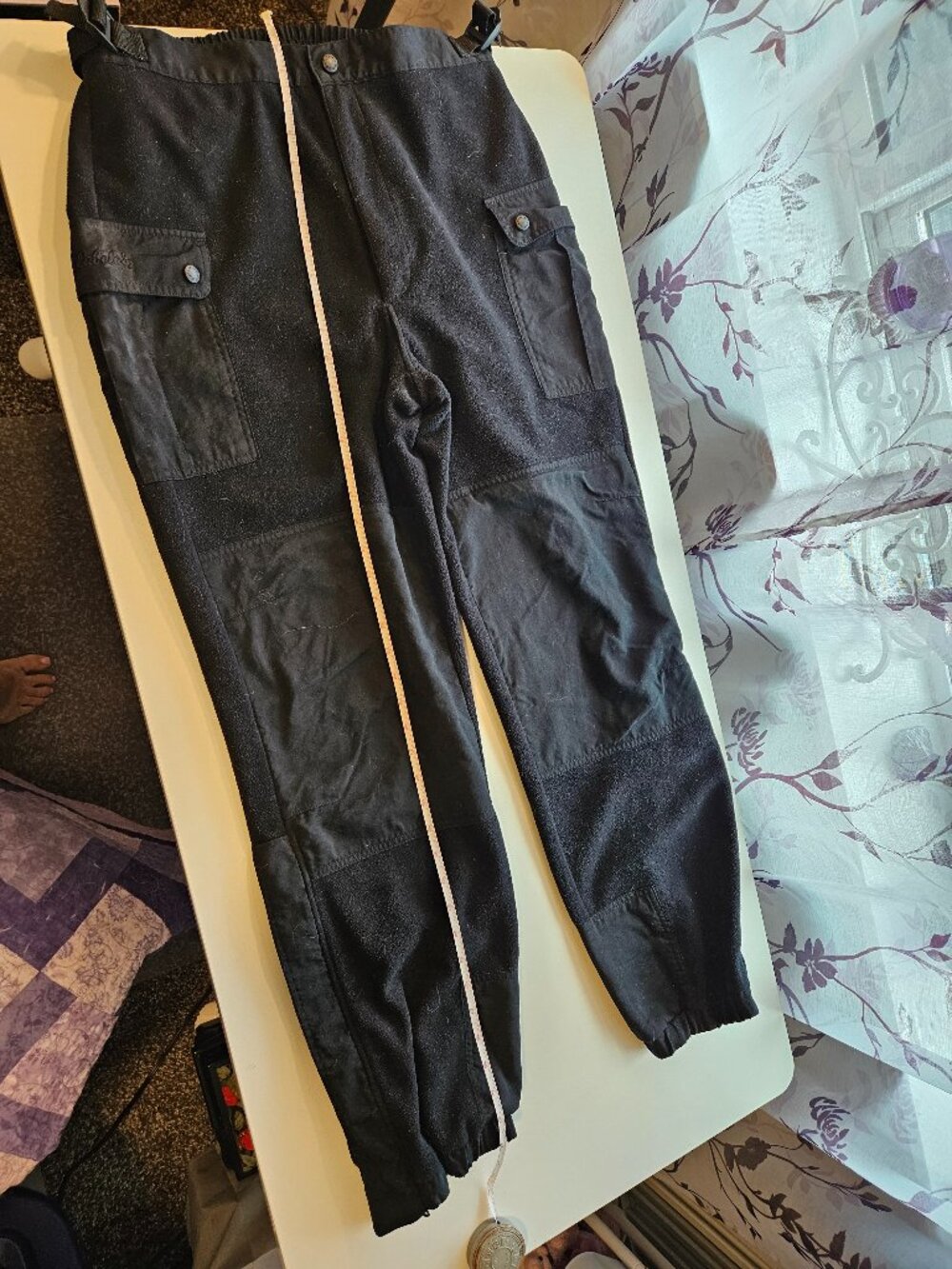 Men's Cabela's Black Fleece Pants Medium